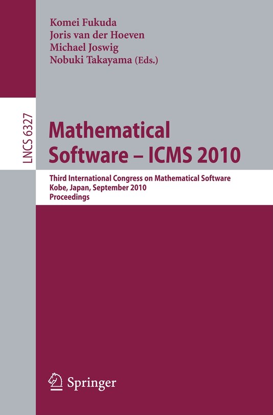 Front cover_Mathematical Software - ICMS 2010