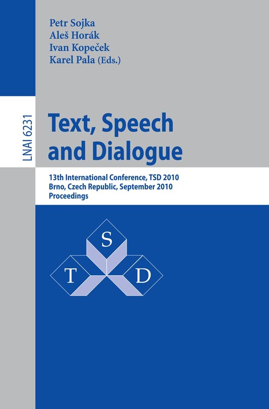 Front cover_Text, Speech and Dialogue