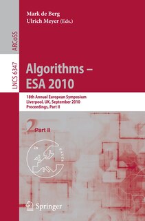 Front cover_Algorithms - Esa 2010, Part Ii