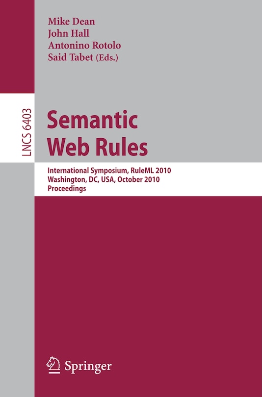 Couverture_Semantic Web Rules