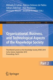 Front cover_Organizational, Business, and Technological Aspects of the Knowledge Society