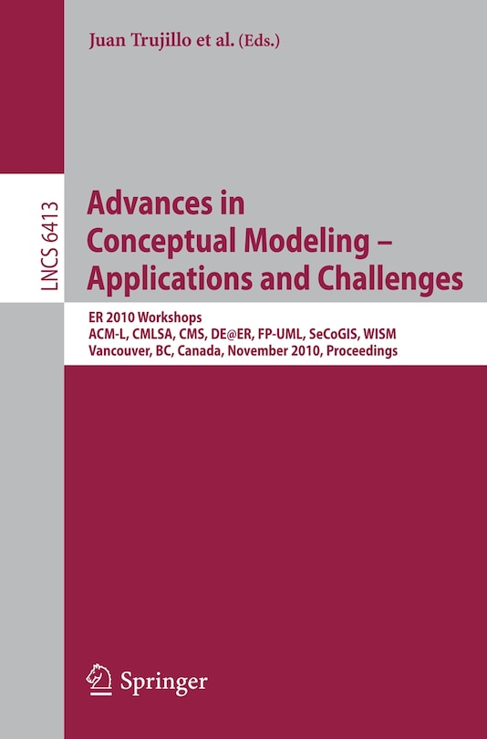 Front cover_Advances in Conceptual Modeling - Applications and Challenges