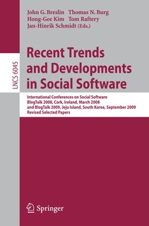 Front cover_Recent Trends and Developments in Social Software