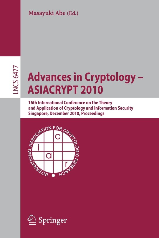 Couverture_Advances in Cryptology - ASIACRYPT 2010