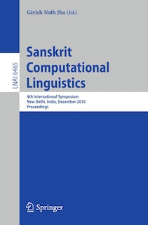 Front cover_Sanskrit Computational Linguistics