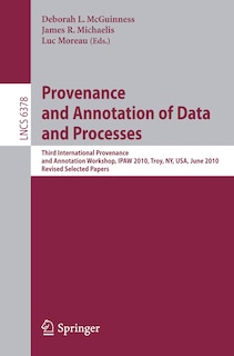 Front cover_Provenance and Annotation of Data and Process