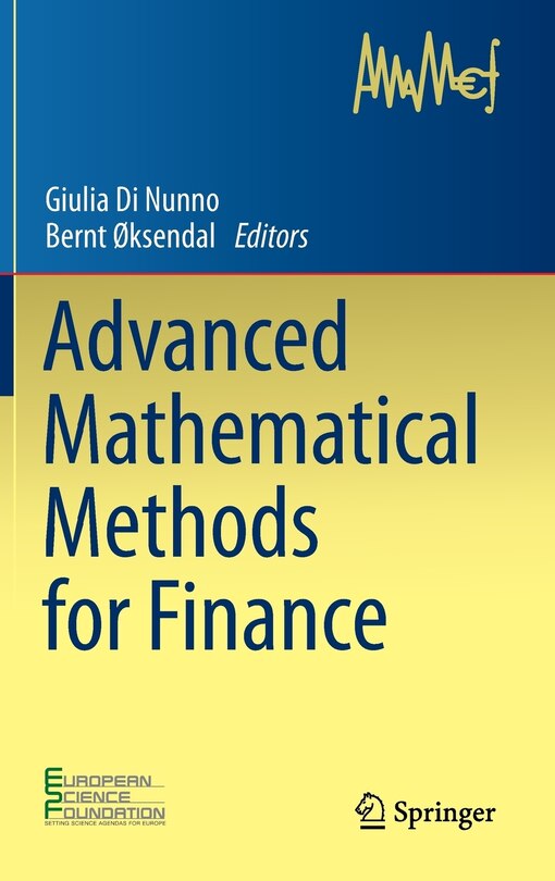 Front cover_Advanced Mathematical Methods for Finance