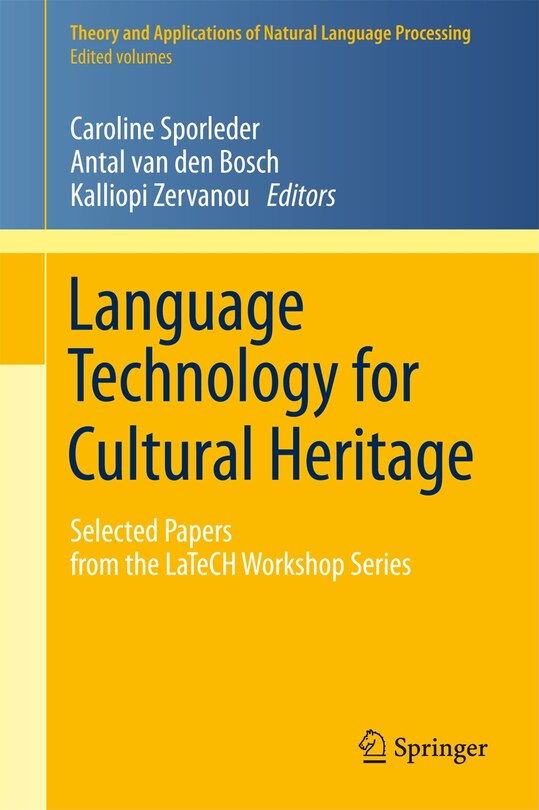 Front cover_Language Technology For Cultural Heritage