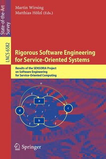 Front cover_Rigorous Software Engineering for Service-Oriented Systems