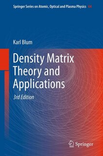 Couverture_Density Matrix Theory and Applications