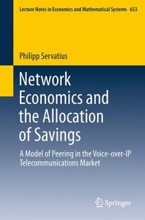 Front cover_Network Economics and the Allocation of Savings