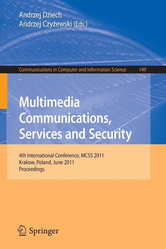 Front cover_Multimedia Communications, Services and Security