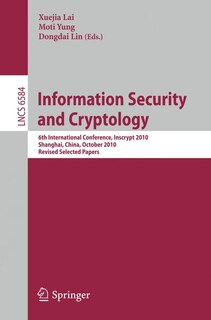 Front cover_Information Security and Cryptology