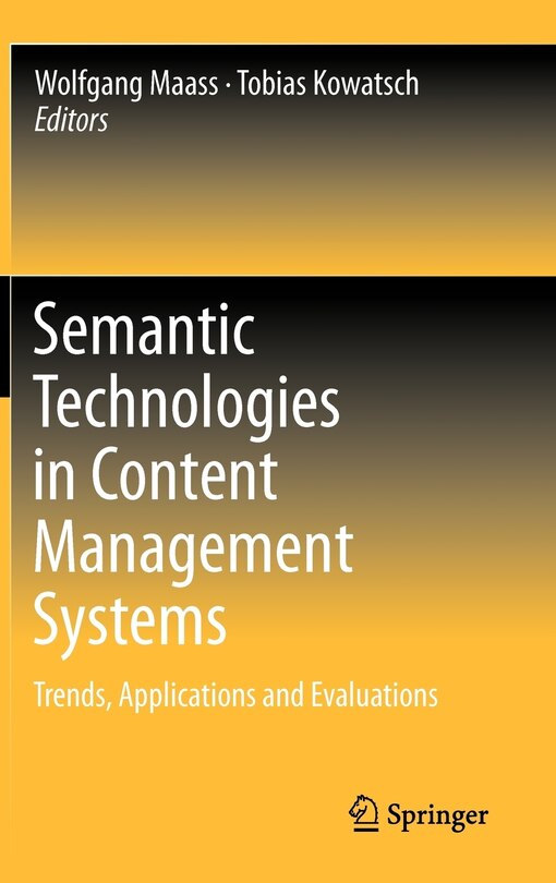 Front cover_Semantic Technologies in Content Management Systems