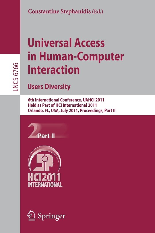 Couverture_Universal Access in Human-Computer Interaction. Users Diversity