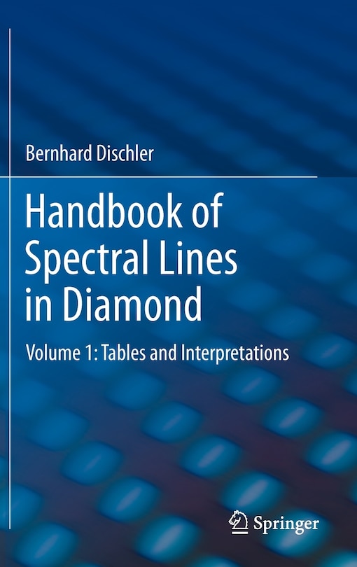 Couverture_Handbook of Spectral Lines in Diamond