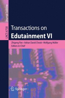 Front cover_Transactions on Edutainment VI