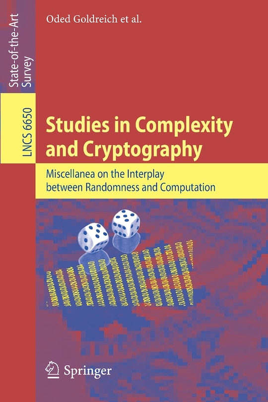 Front cover_Studies in Complexity and Cryptography