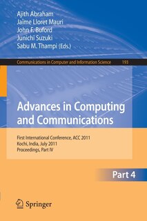 Couverture_Advances in Computing and Communications, Part I