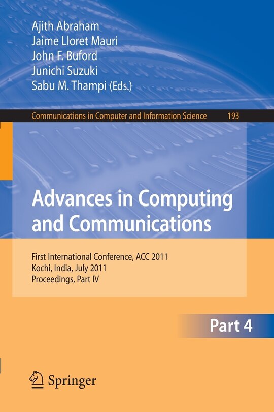 Couverture_Advances in Computing and Communications, Part I