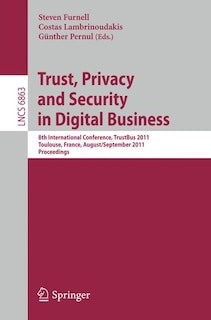 Front cover_Trust, Privacy and Security in Digital Business