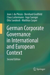 Couverture_German Corporate Governance in International and European Context