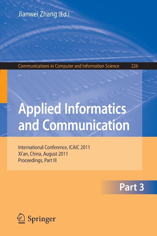 Front cover_Applied Informatics and Communication, Part III