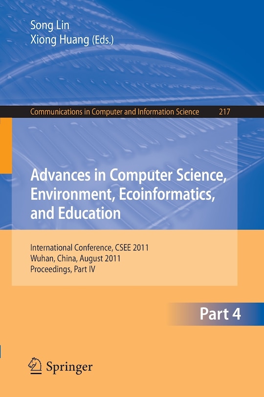 Couverture_Advances in Computer Science, Environment, Ecoinformatics, and Education, Part IV