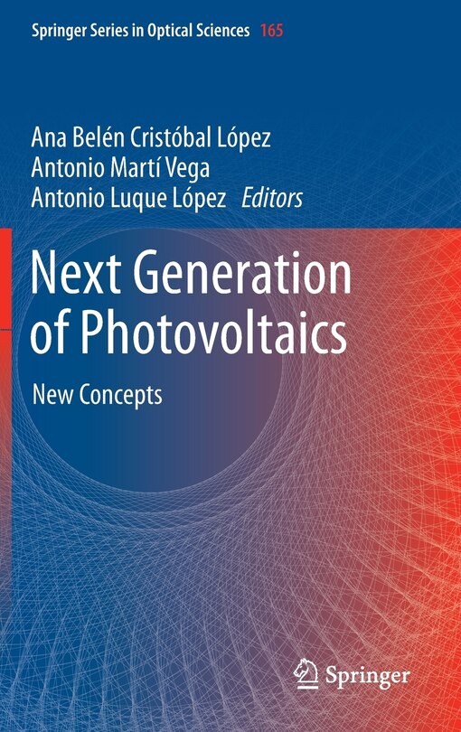 Front cover_Next Generation of Photovoltaics