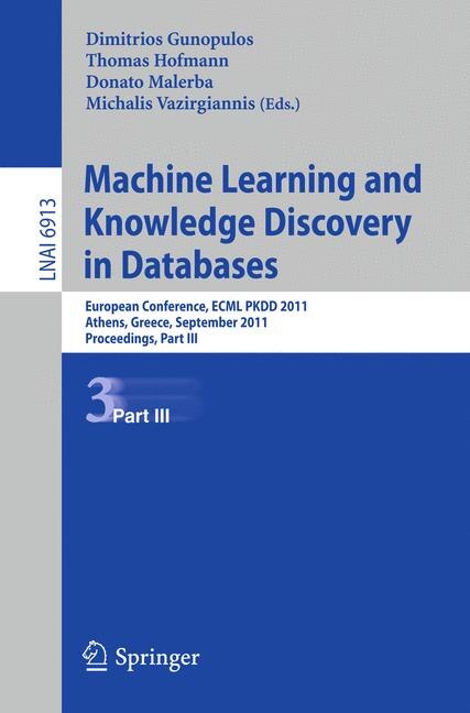 Front cover_Machine Learning and Knowledge Discovery in Databases, Part III