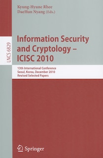 Couverture_Information Security and Cryptology - ICISC 2010