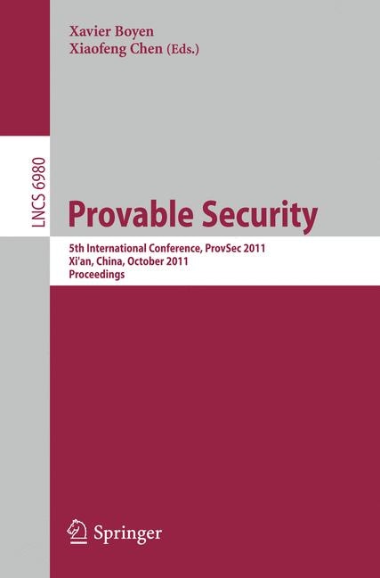 Front cover_Provable Security