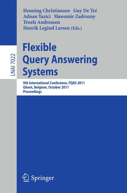 Front cover_Flexible Query Answering Systems