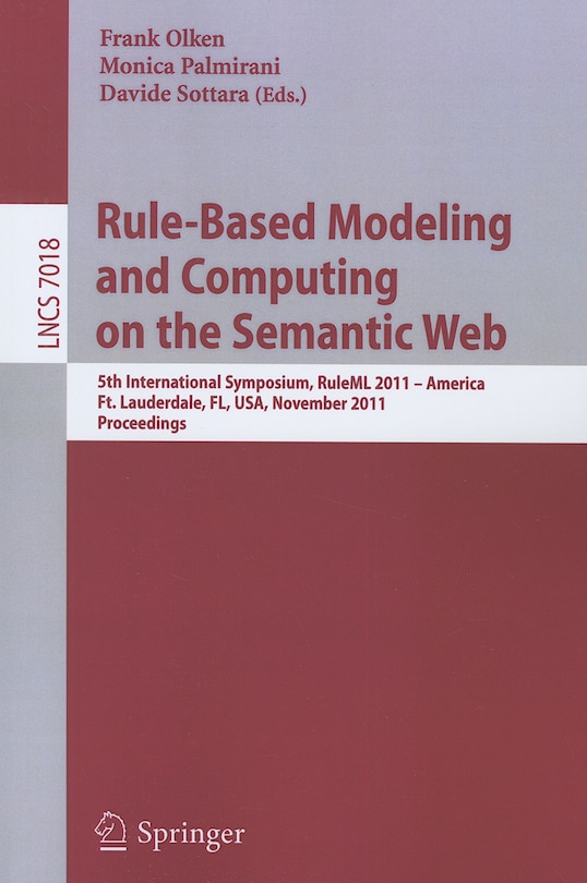 Front cover_Rule-Based Modeling and Computing on the Semantic Web