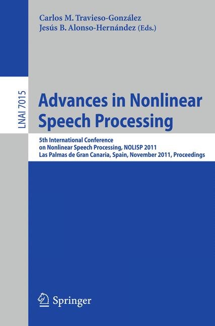 Front cover_Advances in Nonlinear Speech Processing
