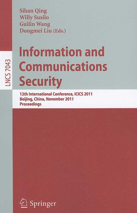 Front cover_Information and Communication Security