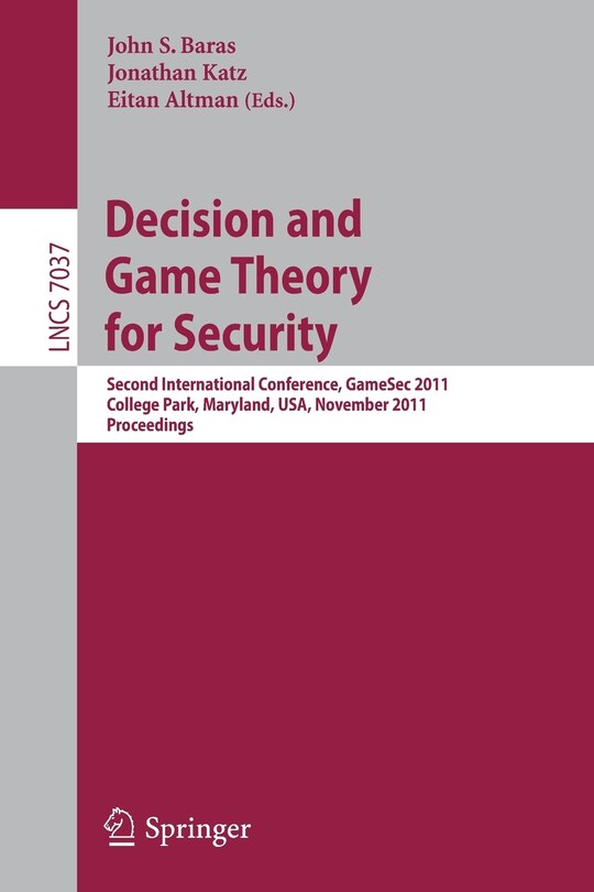 Front cover_Decision and Game Theory for Security