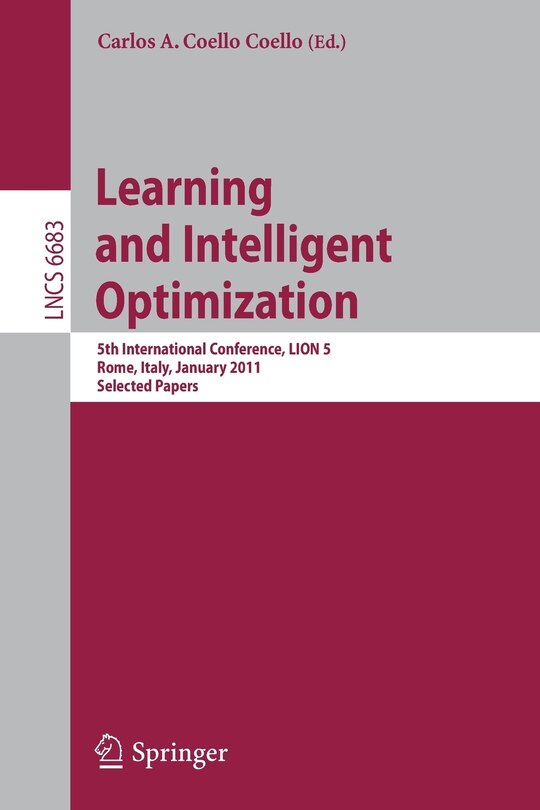Front cover_Learning and Intelligent Optimization