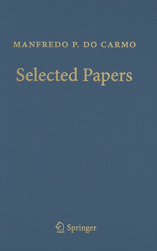 Couverture_Manfredo P. do Carmo - Selected Papers