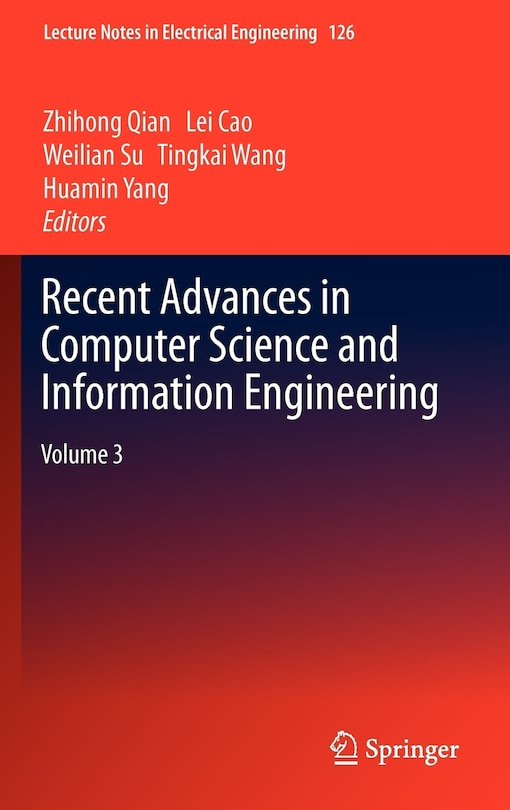 Couverture_Recent Advances in Computer Science and Information Engineering