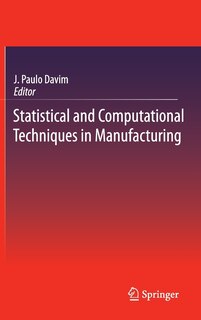 Couverture_Statistical and Computational Techniques in Manufacturing