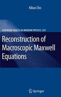 Couverture_Reconstruction of Macroscopic Maxwell Equations