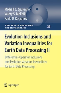 Front cover_Evolution Inclusions and Variation Inequalities for Earth Data Processing II
