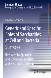 Couverture_Generic and Specific Roles of Saccharides at Cell and Bacteria Surfaces