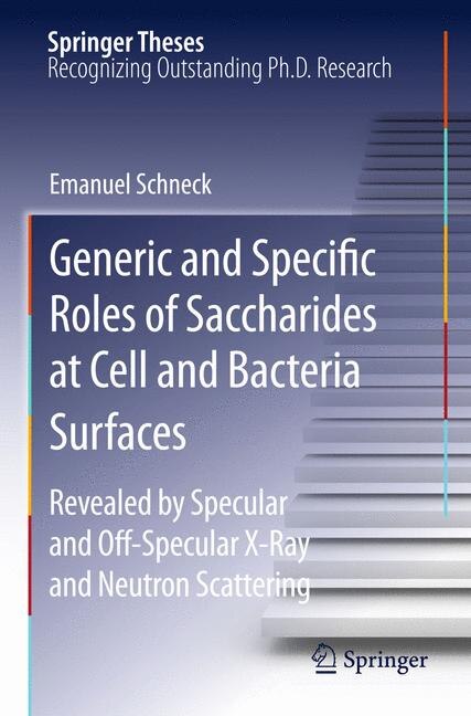 Couverture_Generic and Specific Roles of Saccharides at Cell and Bacteria Surfaces