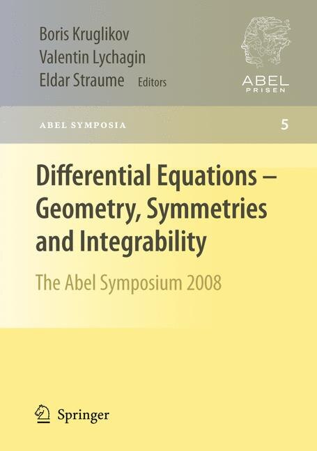 Front cover_Differential Equations - Geometry, Symmetries and Integrability