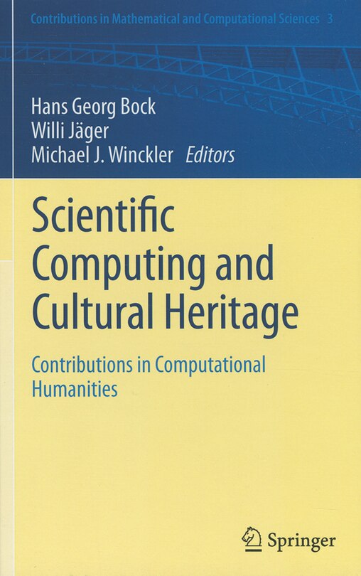 Couverture_Scientific Computing and Cultural Heritage