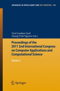 Couverture_Proceedings of the 2011 2nd International Congress on Computer Applications and Computational Science