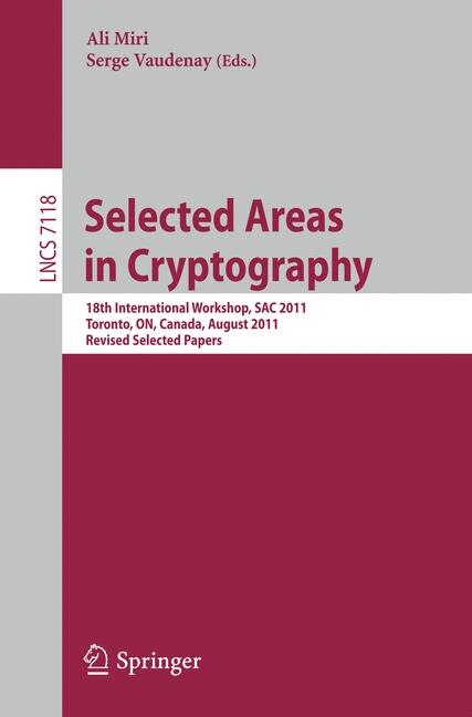 Front cover_Selected Areas in Cryptography