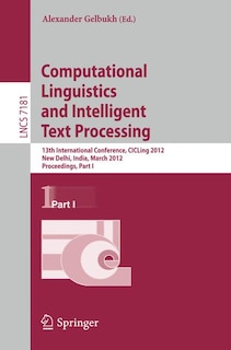 Couverture_Computational Linguistics and Intelligent Text Processing